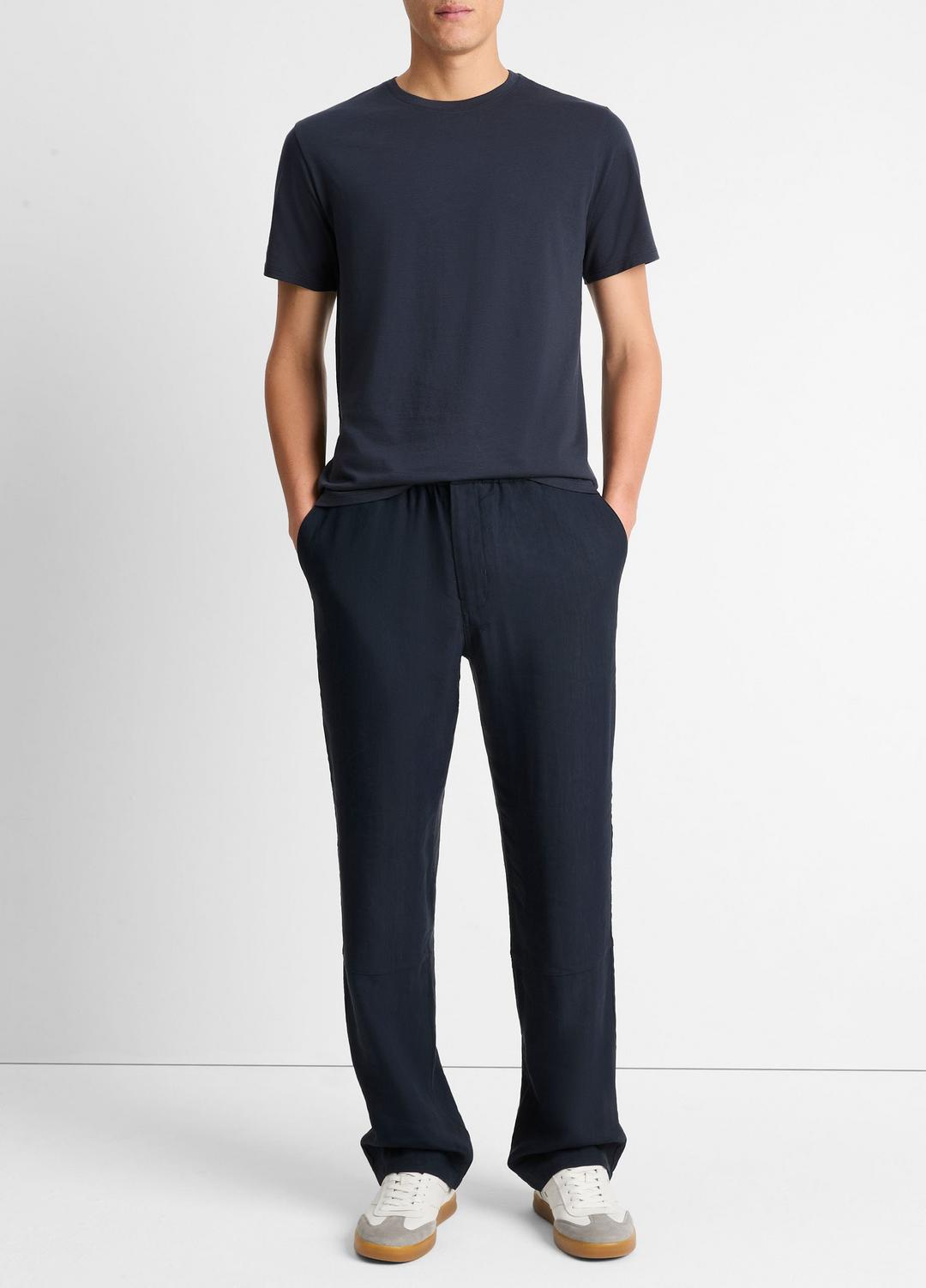 VINCE Men Pima Cotton Crew Neck T-Shirt in Short Sleeve