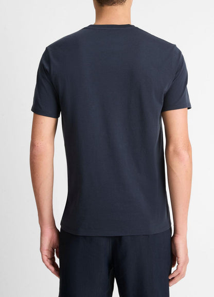 VINCE Men Pima Cotton V-Neck T-Shirt in Short Sleeve