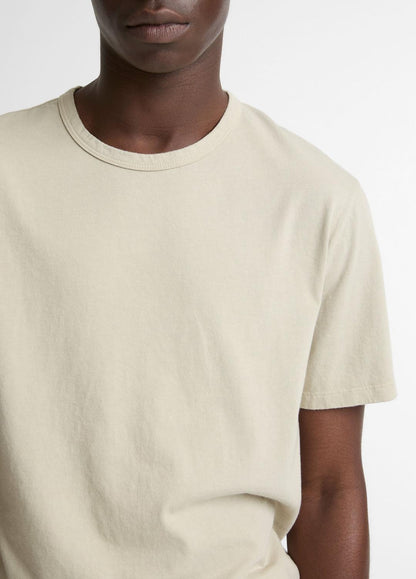 VINCE Men Garment Dye Cotton T-Shirt in Short Sleeve
