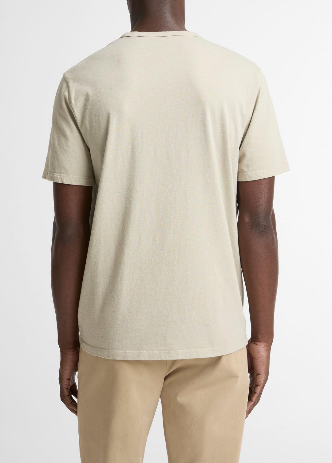 VINCE Men Garment Dye Cotton T-Shirt in Short Sleeve