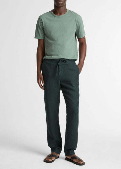 VINCE Men Garment Dye Cotton T-Shirt in Short Sleeve