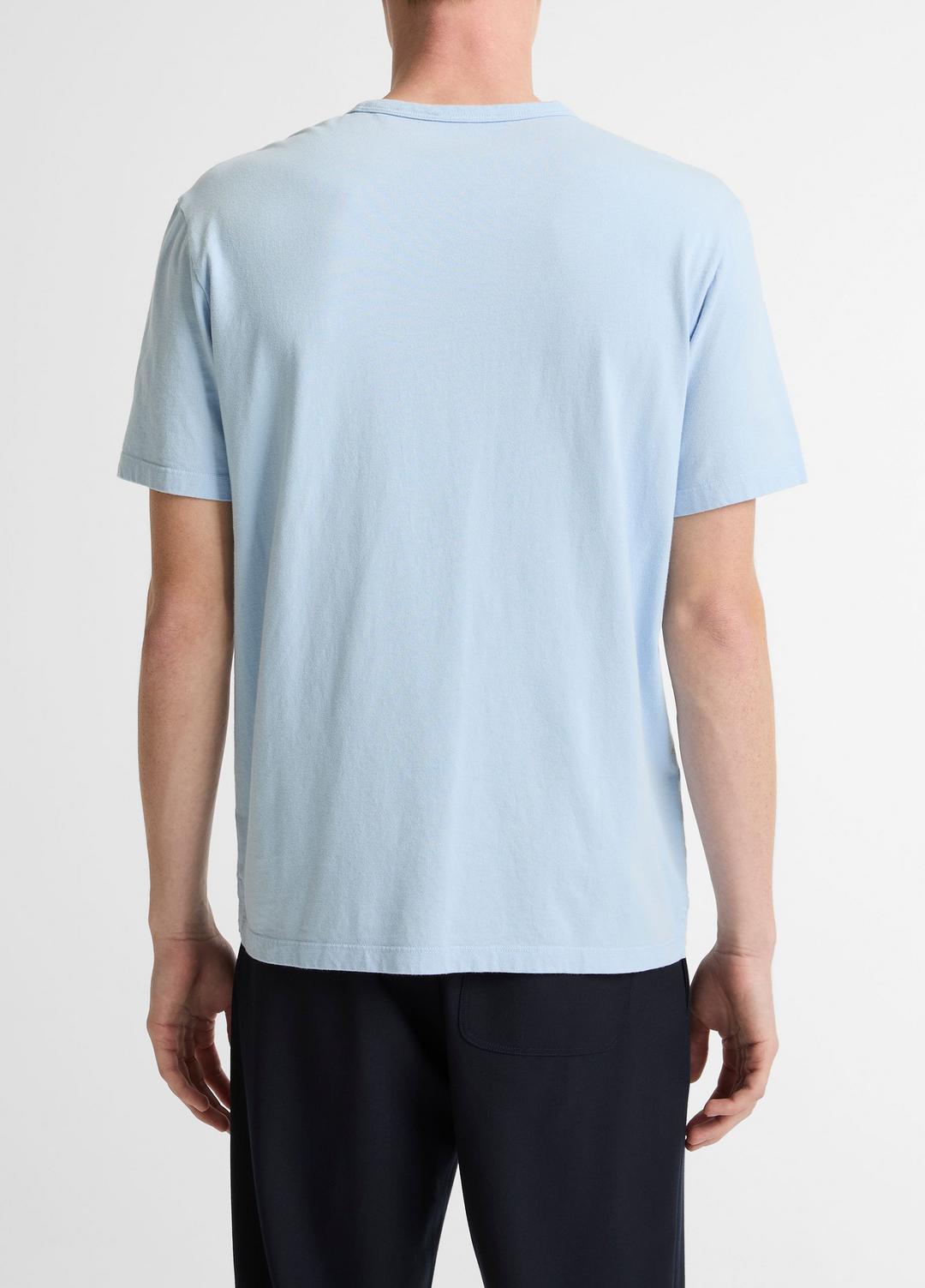 VINCE Men Garment Dye Cotton T-Shirt in Short Sleeve