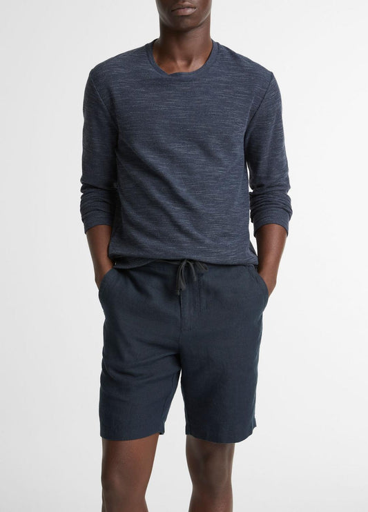 VINCE Men Double-Knit Cotton-Blend Long-Sleeve Shirt in Long Sleeve