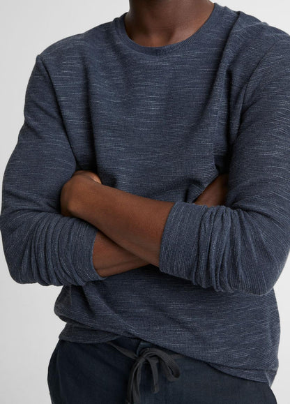 VINCE Men Double-Knit Cotton-Blend Long-Sleeve Shirt in Long Sleeve