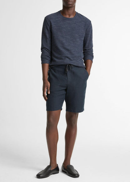 VINCE Men Double-Knit Cotton-Blend Long-Sleeve Shirt in Long Sleeve