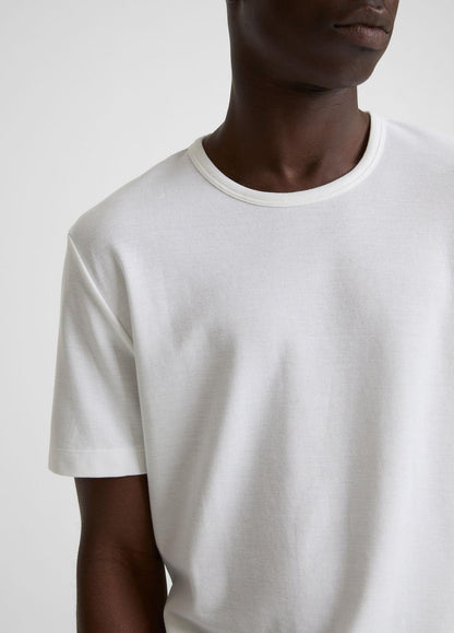 VINCE Men Pima Cotton Piqué Crew Neck T-Shirt in Short Sleeve