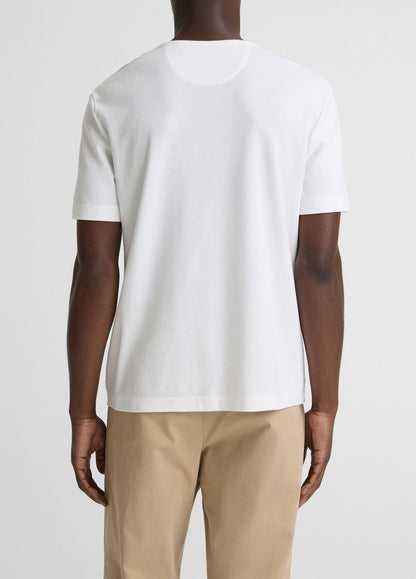 VINCE Men Pima Cotton Piqué Crew Neck T-Shirt in Short Sleeve