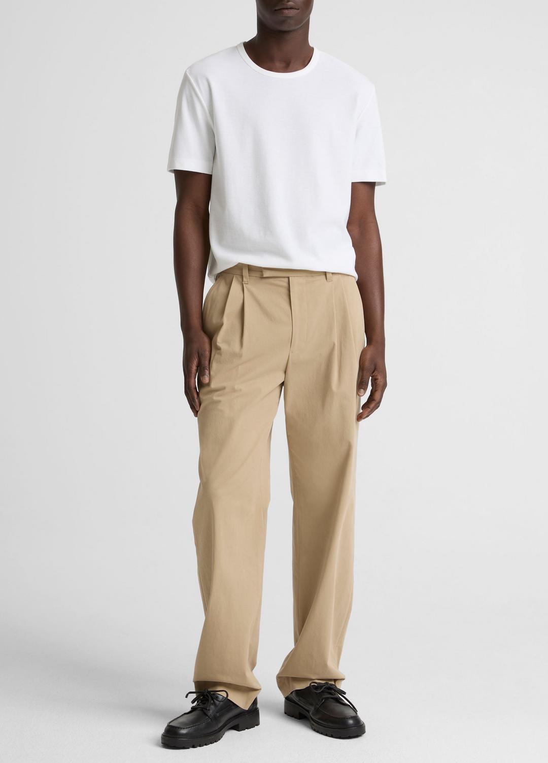 VINCE Men Pima Cotton Piqué Crew Neck T-Shirt in Short Sleeve