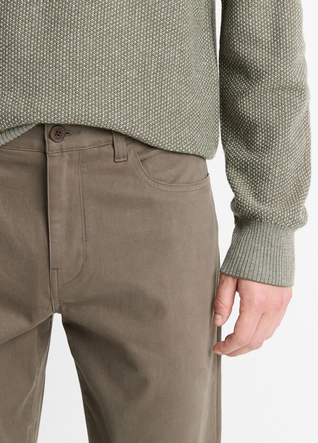 VINCE Men Dylan Slim 5-Pocket Peached Stretch-Cotton Pant in Trousers