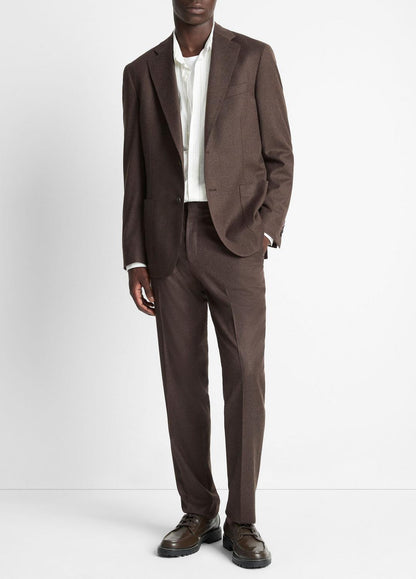 VINCE Men Wool-Silk Classic Pant in Trousers