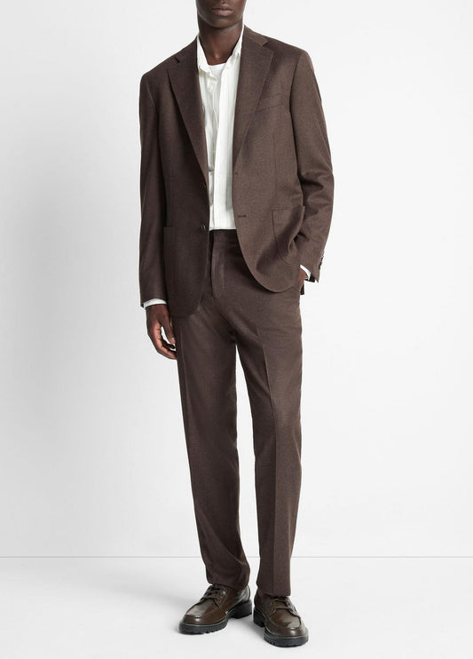 VINCE Men Wool-Silk Classic Pant in Trousers