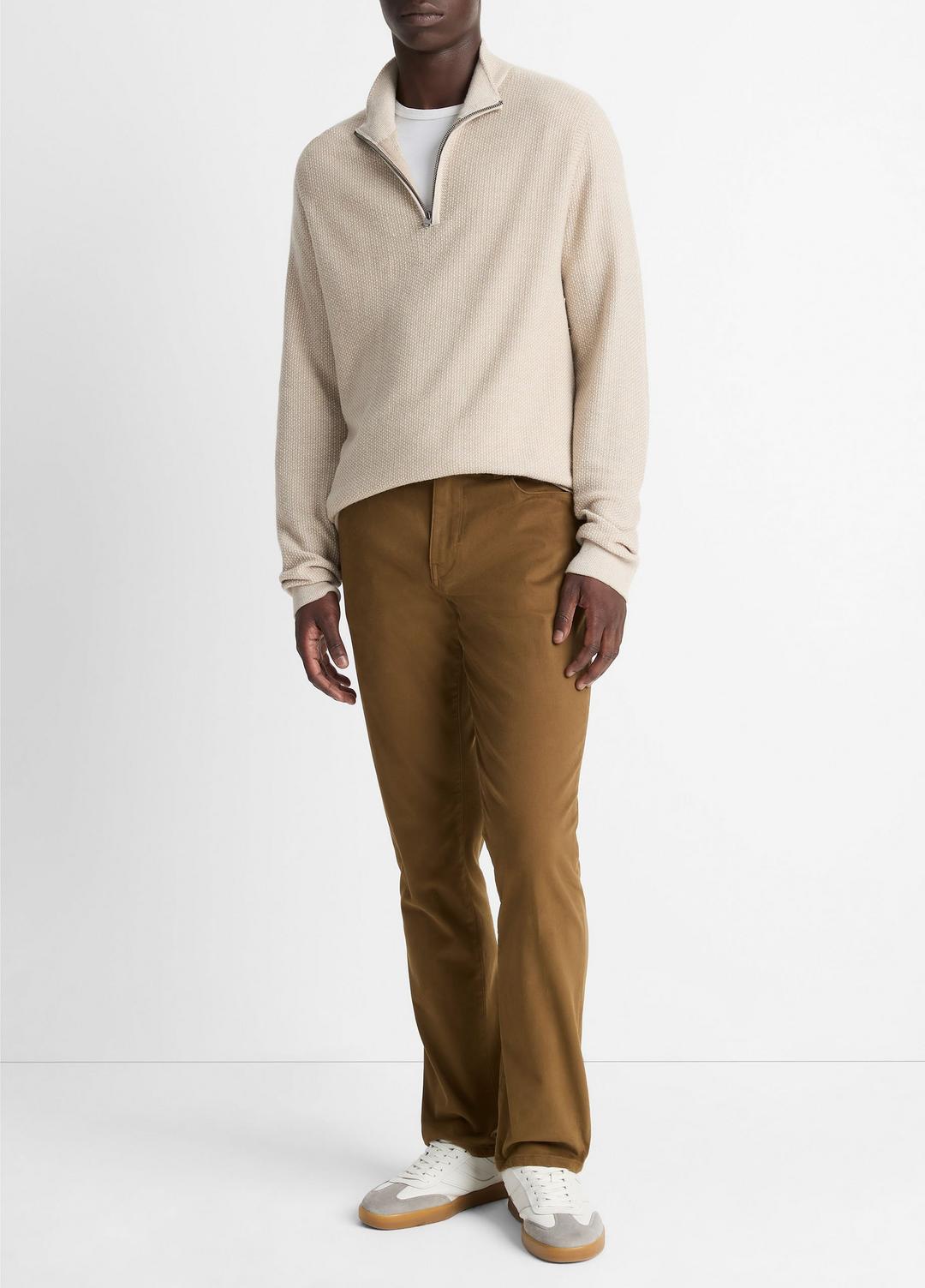 VINCE Men Dylan Slim 5-Pocket Peached Stretch-Cotton Pant in Trousers