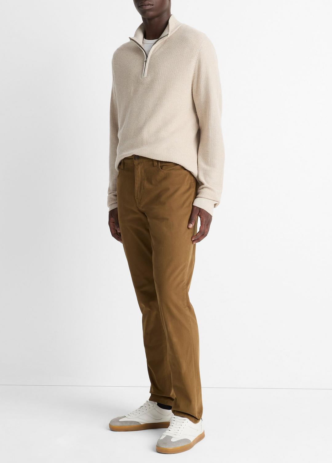 VINCE Men Dylan Slim 5-Pocket Peached Stretch-Cotton Pant in Trousers