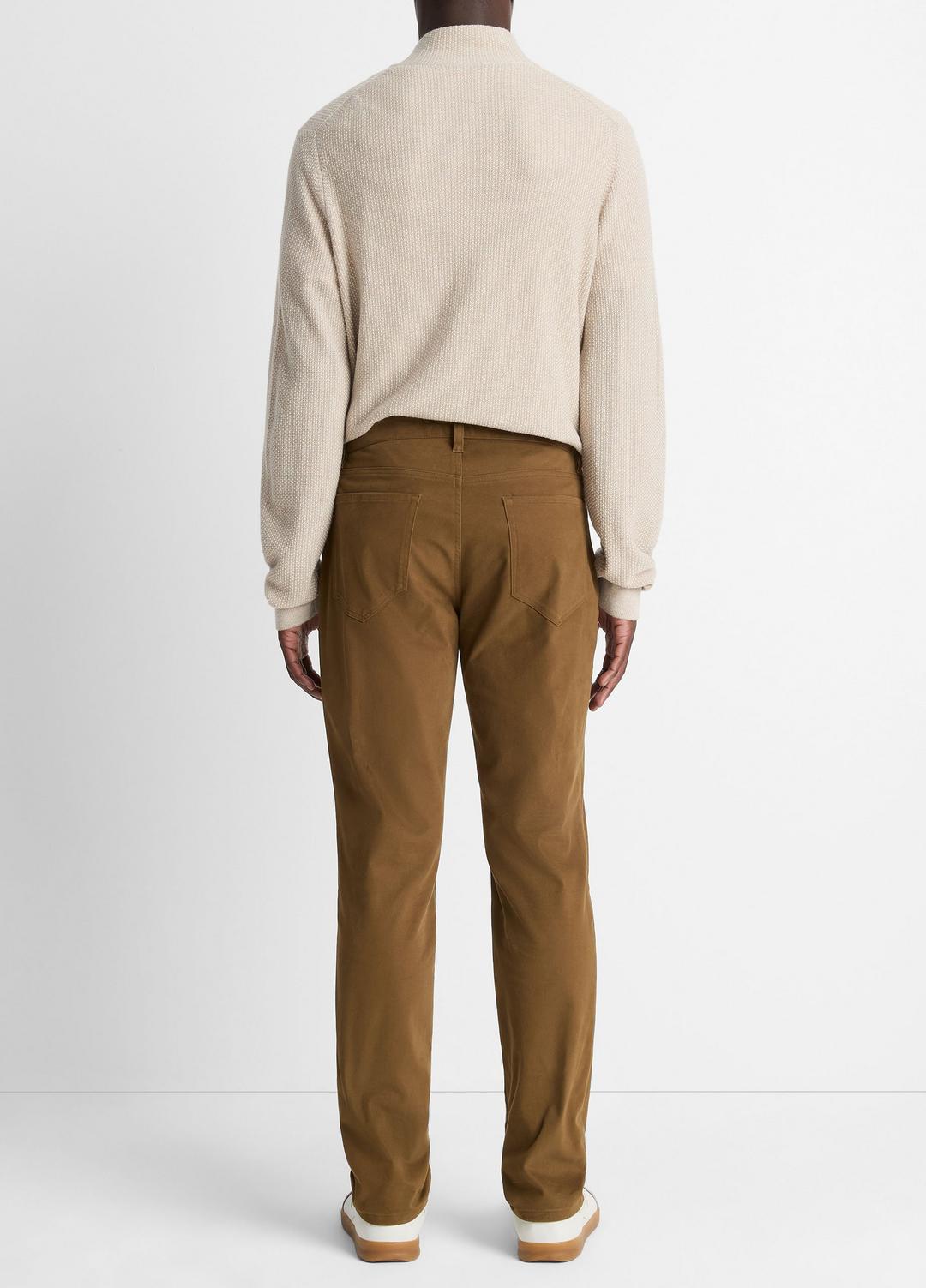 VINCE Men Dylan Slim 5-Pocket Peached Stretch-Cotton Pant in Trousers