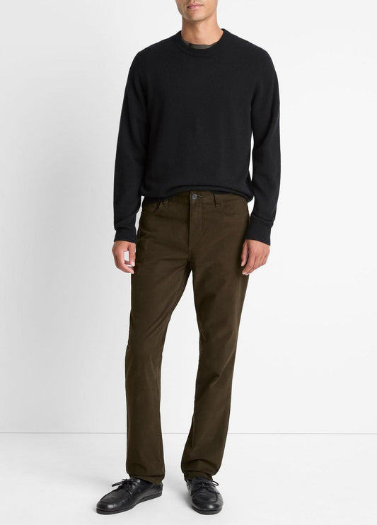 VINCE Men Dylan Slim 5-Pocket Peached Stretch-Cotton Pant in Trousers