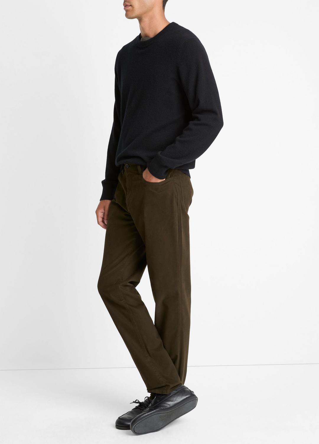 VINCE Men Dylan Slim 5-Pocket Peached Stretch-Cotton Pant in Trousers