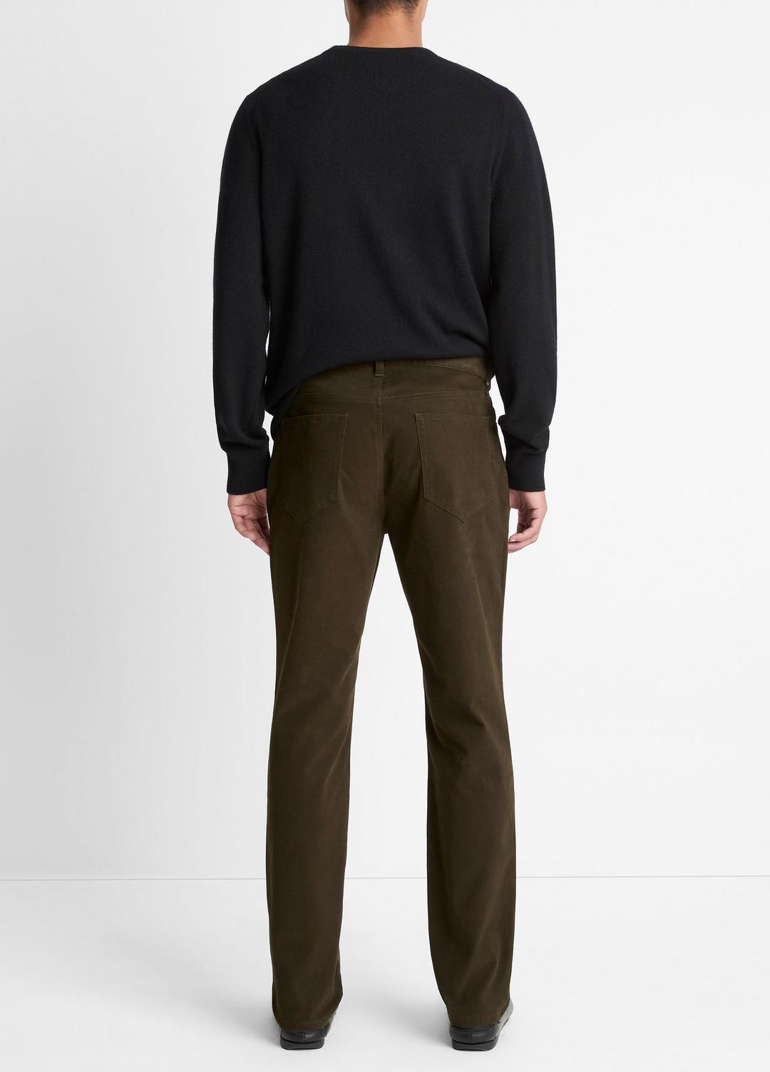 VINCE Men Dylan Slim 5-Pocket Peached Stretch-Cotton Pant in Trousers