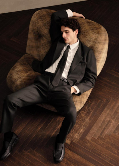 VINCE Men Owen Athletic Wool Suiting Pant in Trousers
