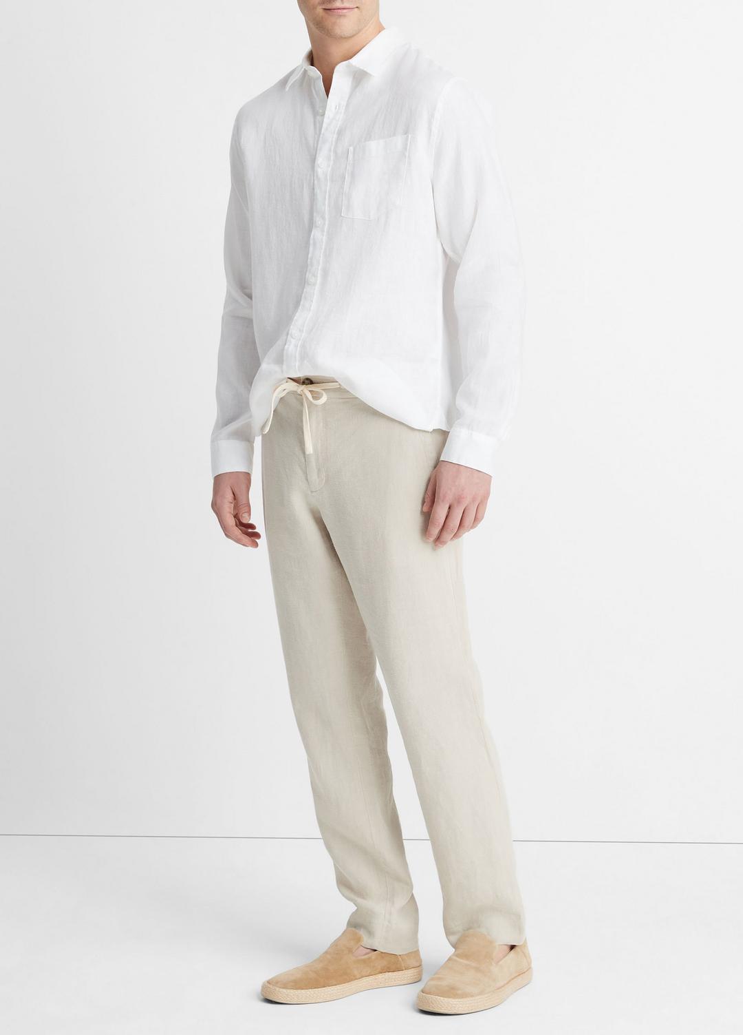 VINCE Men Lightweight Hemp Pant in Trousers