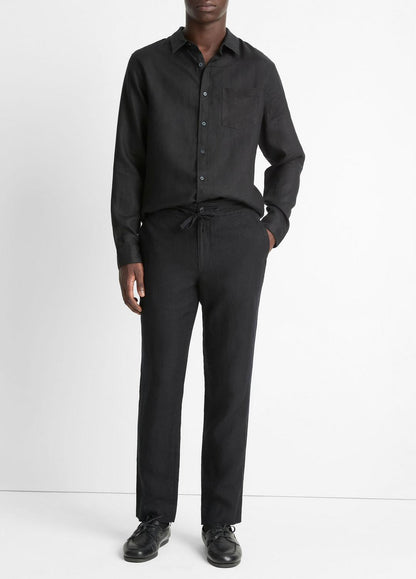 VINCE Men Lightweight Hemp Pant in Trousers