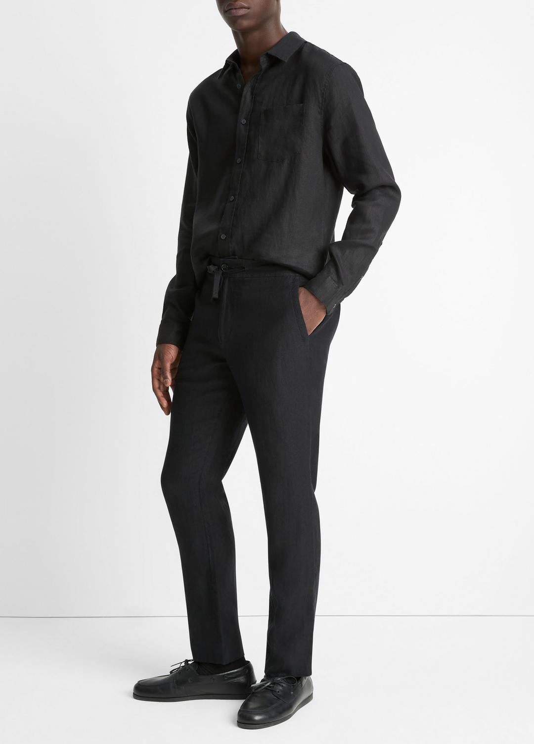 VINCE Men Lightweight Hemp Pant in Trousers