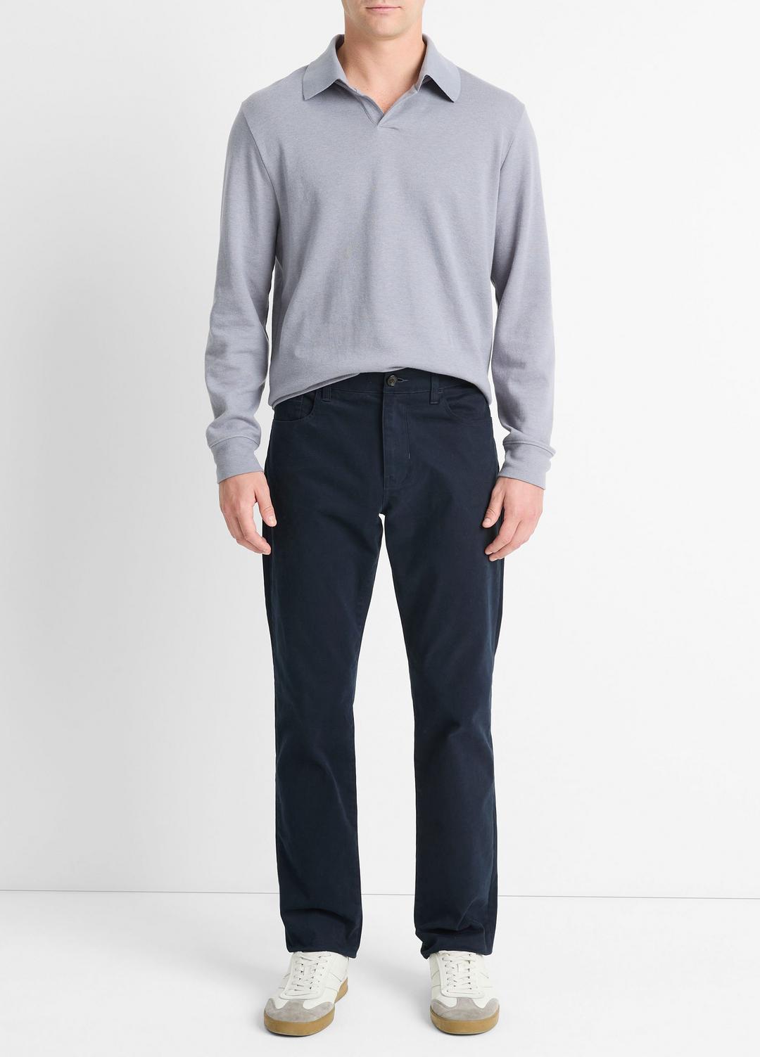 VINCE Men Dylan Slim 5-Pocket Peached Stretch-Cotton Pant in Trousers