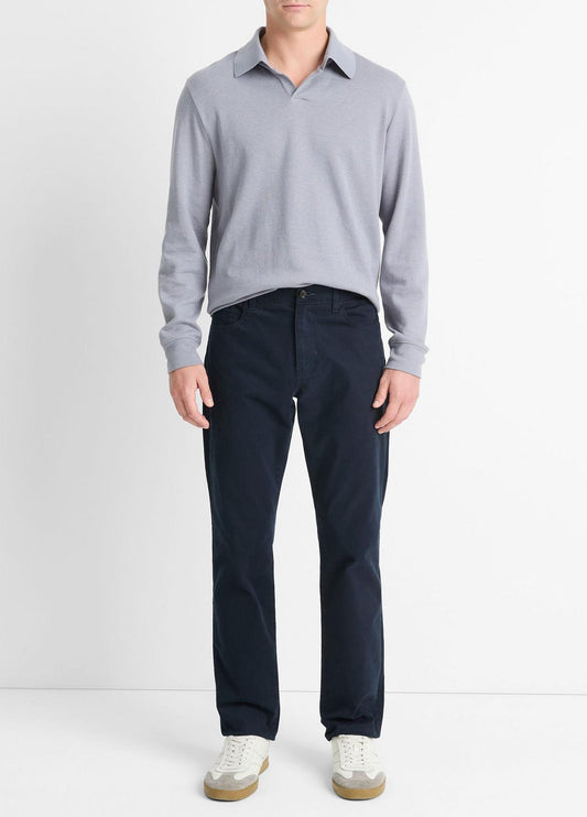 VINCE Men Dylan Slim 5-Pocket Peached Stretch-Cotton Pant in Trousers