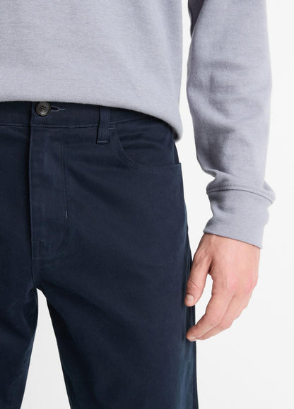 VINCE Men Dylan Slim 5-Pocket Peached Stretch-Cotton Pant in Trousers