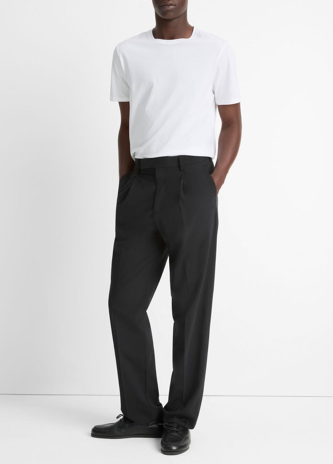 VINCE Men Louie Relaxed Pleated Trouser in Trousers