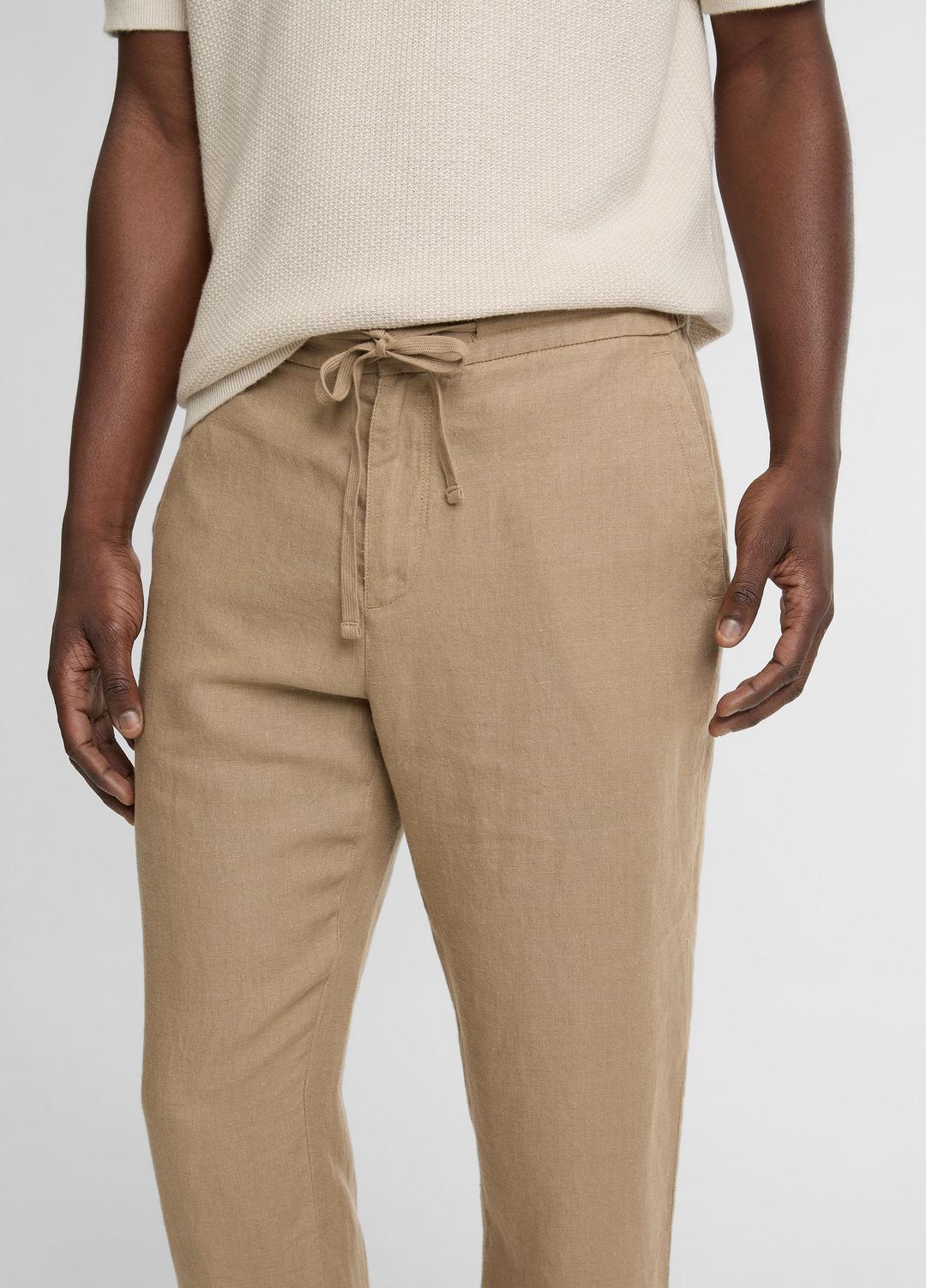VINCE Men Lightweight Hemp Pant in Trousers