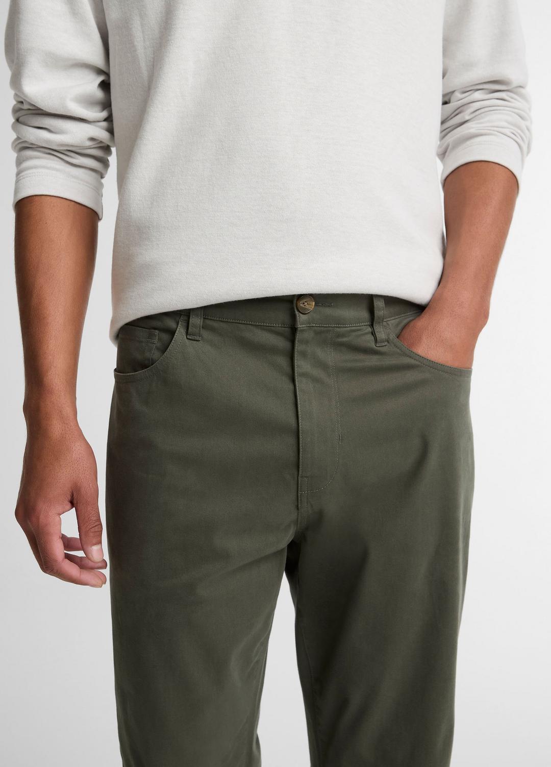 VINCE Men Dylan Slim 5-Pocket Cotton Sateen Pant in Trousers