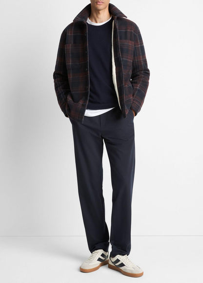 VINCE Men Sherpa-Lined Plaid Shirt Jacket in Shirt Jackets