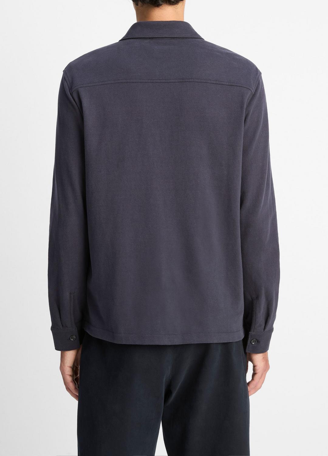 VINCE Men Heavy Sueded Cotton Shirt Jacket in Shirt Jackets