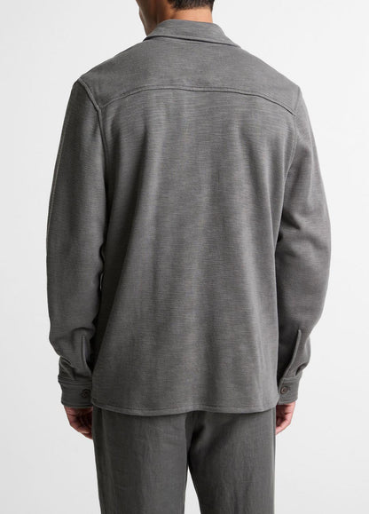 VINCE Men Double-Slub Cotton-Blend Shirt Jacket in Jackets