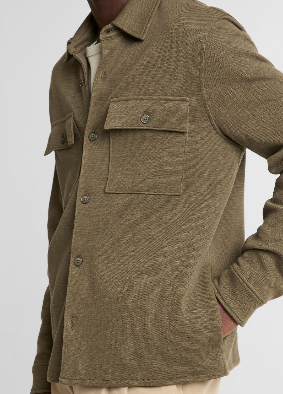 VINCE Men Double-Slub Cotton-Blend Shirt Jacket in Jackets