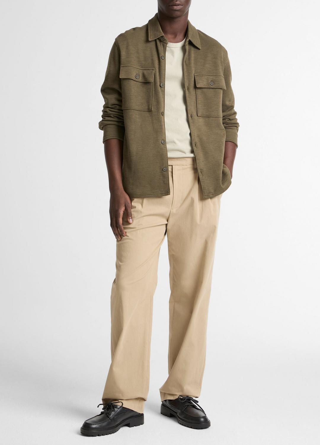 VINCE Men Double-Slub Cotton-Blend Shirt Jacket in Jackets