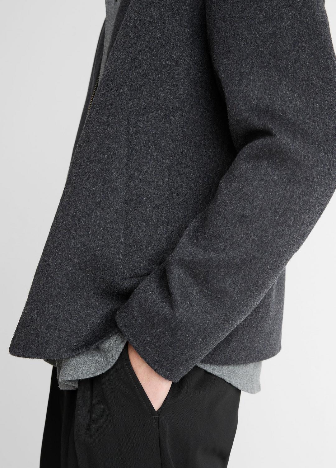 VINCE Men Splittable Wool-Blend Zip-Front Jacket in Jackets