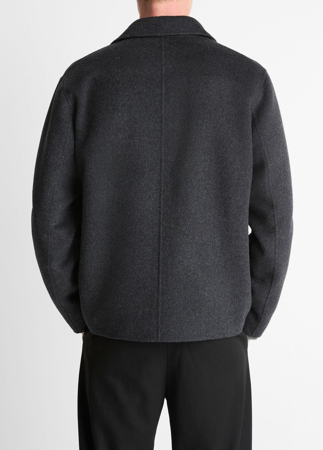 VINCE Men Splittable Wool-Blend Zip-Front Jacket in Jackets