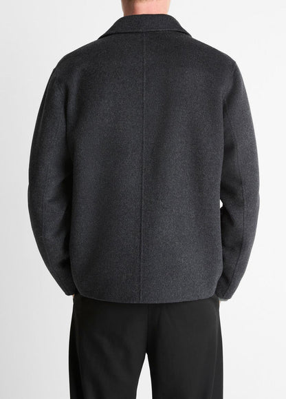 VINCE Men Splittable Wool-Blend Zip-Front Jacket in Jackets