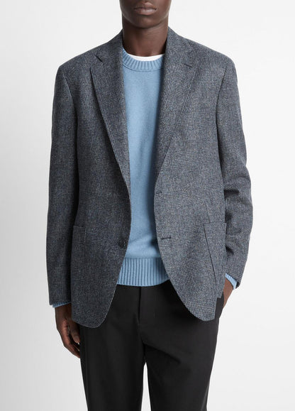 VINCE Men Plaid Alpaca-Blend Relaxed Sport Coat in Blazers