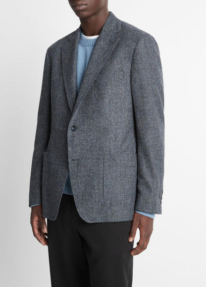 VINCE Men Plaid Alpaca-Blend Relaxed Sport Coat in Blazers