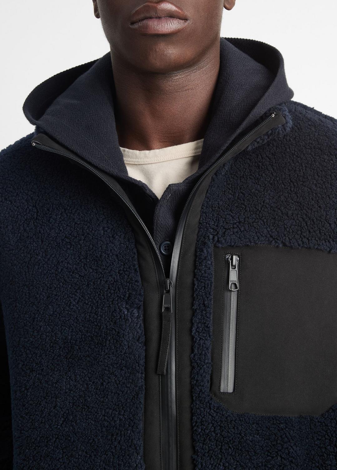 VINCE Men Sherpa Zip Jacket in Jackets