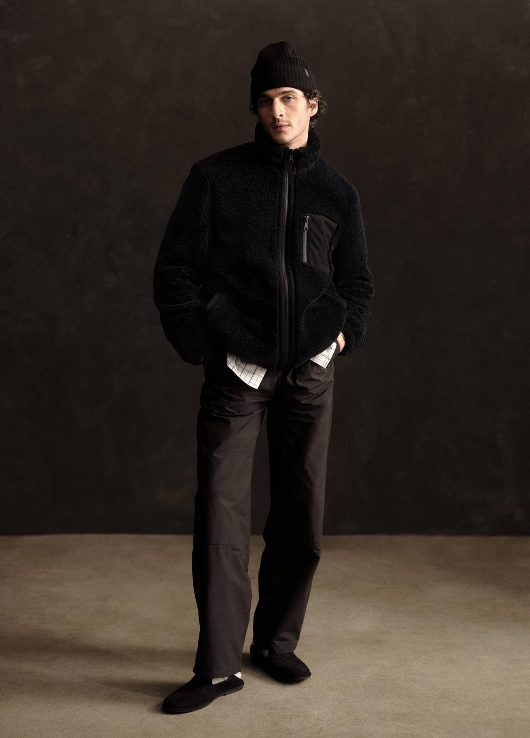 VINCE Men Sherpa Zip Jacket in Jackets