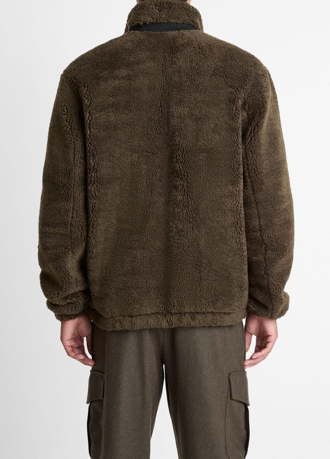 VINCE Men Sherpa Zip Jacket in Jackets