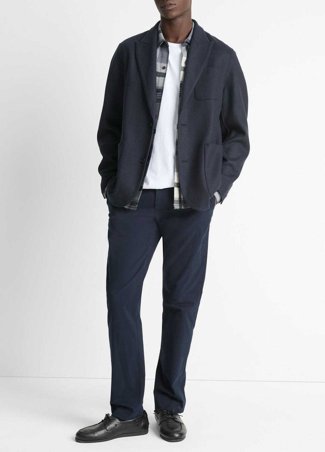 VINCE Men Italian Splittable Wool-Blend Blazer in Jackets & Outerwear