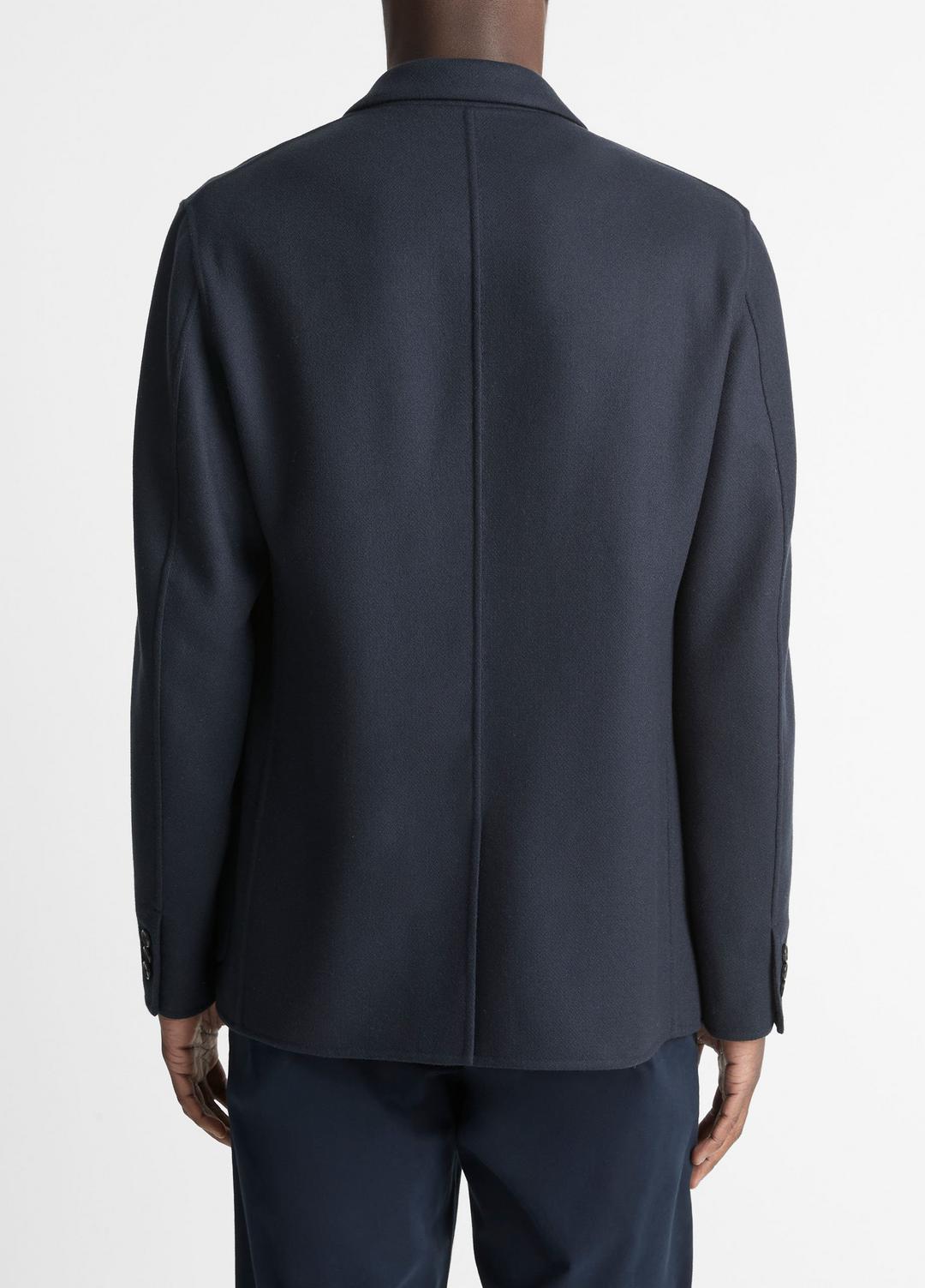 VINCE Men Italian Splittable Wool-Blend Blazer in Jackets & Outerwear