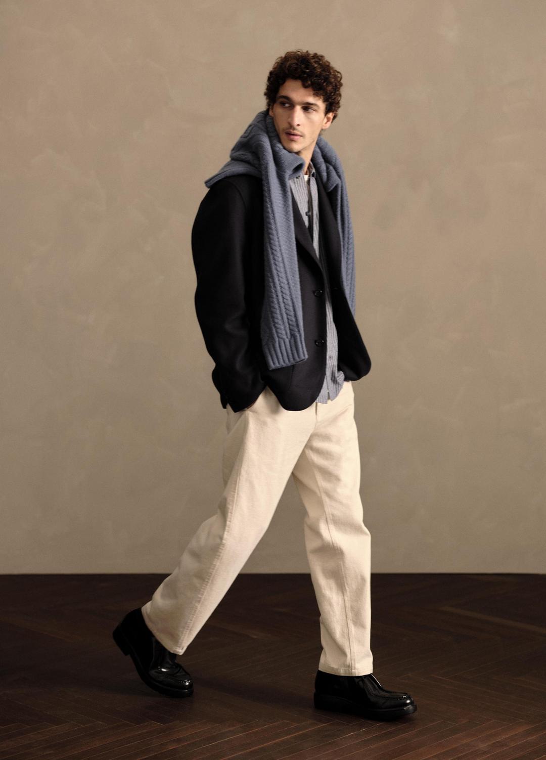 VINCE Men Italian Splittable Wool-Blend Blazer in Jackets & Outerwear