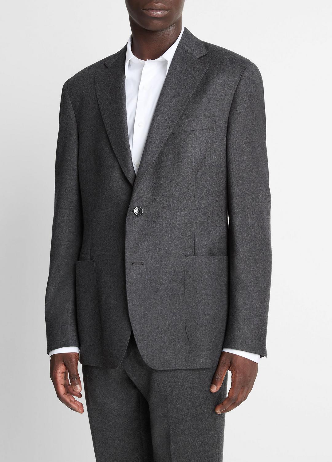 VINCE Men Wool-Silk Flannel Relaxed Sport Coat in Blazers