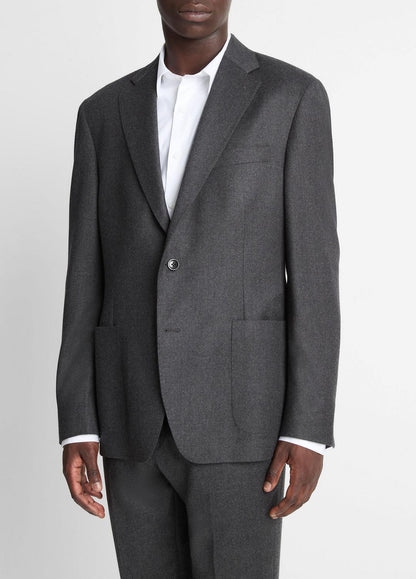 VINCE Men Wool-Silk Flannel Relaxed Sport Coat in Blazers