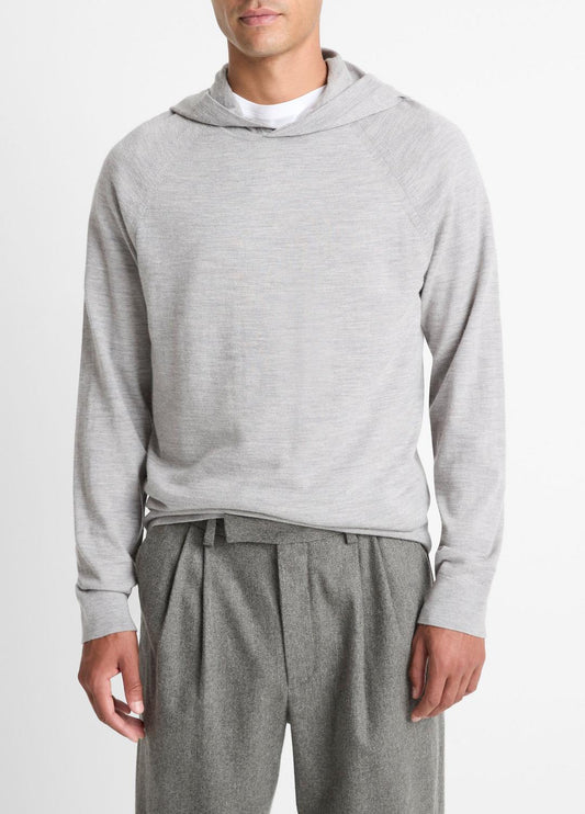 VINCE Men Featherweight Merino Wool-Cashmere Hoodie in Sweatshirts & Hoodies